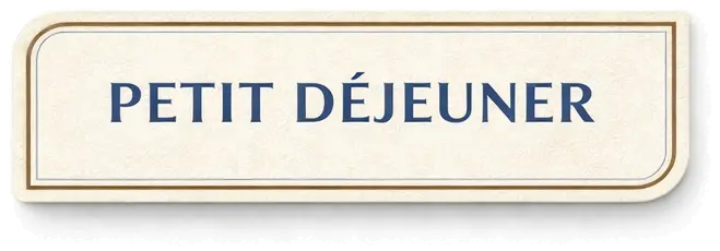 Petit déjeuner
